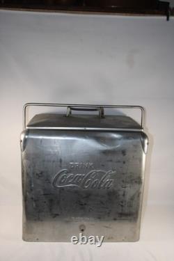 Rare 1950s Vintage Coca Cola Aluminum TempRite Cooler Arkansas City Kansas