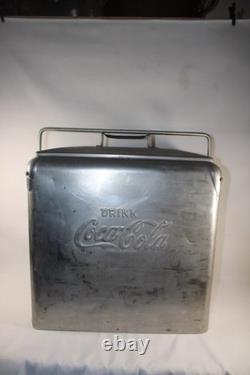 Rare 1950s Vintage Coca Cola Aluminum TempRite Cooler Arkansas City Kansas