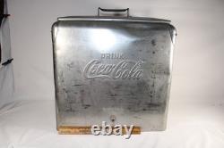 Rare 1950s Vintage Coca Cola Aluminum TempRite Cooler Arkansas City Kansas