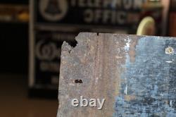 Rare 1954 Drink Coca-cola Refresh Soda Bottle Painted Metal Sign 54 Tall Coke