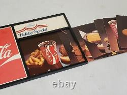 Rare 1976 vintage COCA-COLA Cardboard/Plastic SIGN with INSERTS Diner Restaurant