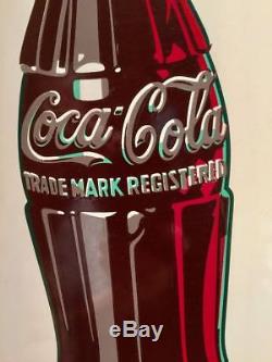Rare 24 White Coca-Cola Button Sign