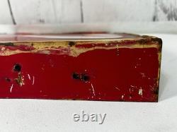 Rare Antique 1956 Spanish Coca Cola Refrescate Aqui Double Sided Flange Sign