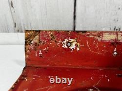 Rare Antique 1956 Spanish Coca Cola Refrescate Aqui Double Sided Flange Sign