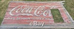 Rare Antique Early 1900s COCA COLA Wooden 18x11 COKE Billboard Building Sign
