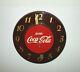Rare Antique Original 1950's Coca Cola advertising Clock Sign NICE