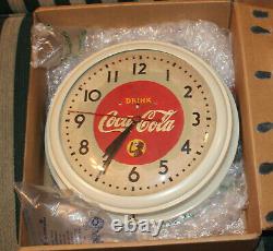 Rare Antique Original Coca Cola Drink advertising bubble Clock Sign NICE
