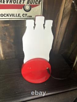 Rare Coca Cola 3 Bottle LED Light Sign Rare Foreign Coke Zero 11 Back Bar