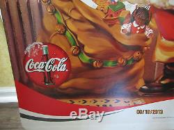 Rare Coca Cola Black African American Santa Claus Advertisement Cardboard Sign