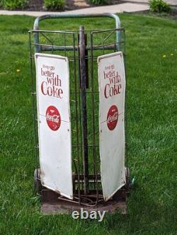 Rare Coca-Cola Coke Bottle Cart Hand Dolly Original Vintage Advertising Signs