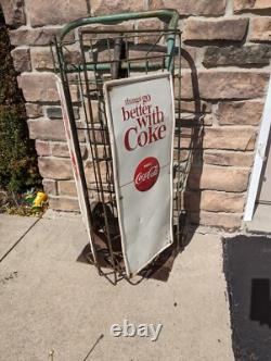 Rare Coca-Cola Coke Bottle Cart Hand Dolly Original Vintage Advertising Signs