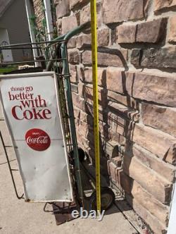 Rare Coca-Cola Coke Bottle Cart Hand Dolly Original Vintage Advertising Signs