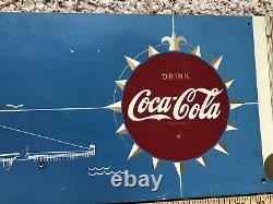 Rare Coca Cola Kay Display Sign Battleship World War II