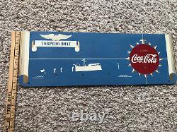 Rare Coca Cola Kay Display World War 2 Torpedo Boat Sign