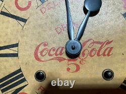 Rare Coca Cola Wooden Clock Parts Clock