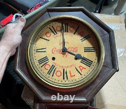 Rare Coca Cola Wooden Clock Parts Clock