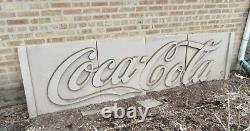 Rare Coca- cola Limestone Bottling plant 4 panel Sign 117 x 31