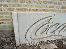 Rare Coca- cola Limestone Bottling plant 4 panel Sign 117 x 31