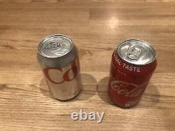 Rare Damien Hirst Signed Coca Cola Collection Regular And Diet Coke Cans