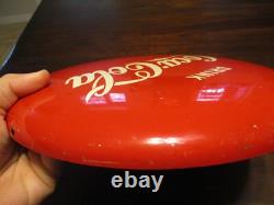 Rare Drink Coca-Cola button painted A-M 1949 soda pop sign 12 inch rare