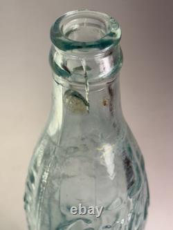 Rare Geneva New York 1915 Ice Blue Coca Cola Soda Bottle Hobbleskirt Vtg USA