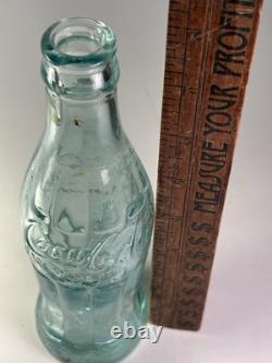 Rare Geneva New York 1915 Ice Blue Coca Cola Soda Bottle Hobbleskirt Vtg USA