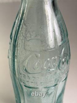 Rare Geneva New York 1915 Ice Blue Coca Cola Soda Bottle Hobbleskirt Vtg USA