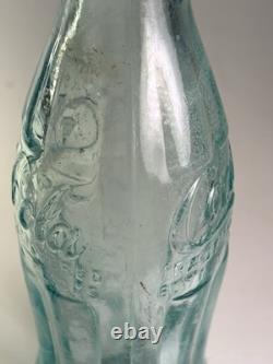 Rare Geneva New York 1915 Ice Blue Coca Cola Soda Bottle Hobbleskirt Vtg USA