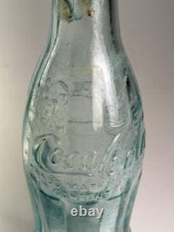 Rare Geneva New York 1915 Ice Blue Coca Cola Soda Bottle Hobbleskirt Vtg USA