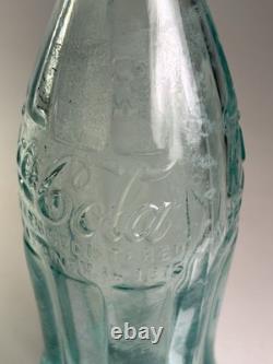 Rare Geneva New York 1915 Ice Blue Coca Cola Soda Bottle Hobbleskirt Vtg USA
