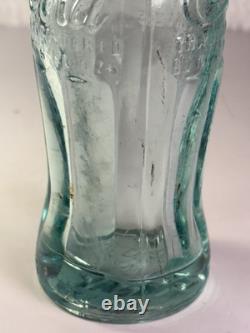 Rare Geneva New York 1915 Ice Blue Coca Cola Soda Bottle Hobbleskirt Vtg USA