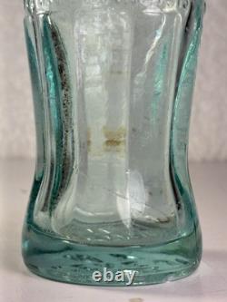 Rare Geneva New York 1915 Ice Blue Coca Cola Soda Bottle Hobbleskirt Vtg USA
