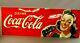 Rare Large Original 1940's Drink Coca Cola Soda Pop Bottle 56 x 22 Metal Sign