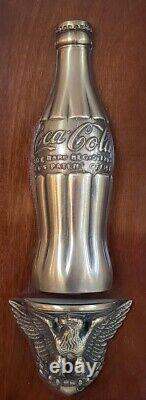 Rare Old Coca Cola Award Plaque Bottle & Eagle Utica Rome NY Bottling Plant Sign