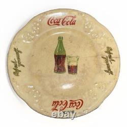Rare Original 1931 Coca Cola Bottling Works Glass Plate Soda Fountain Dish USA