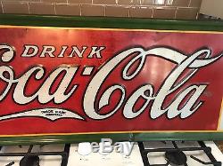 Rare, Original Coca Cola Tin Sign, Coke Sign Advertising 1930s