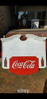 Rare Original Colonial Coca-Cola Advertising Porcelain Sign
