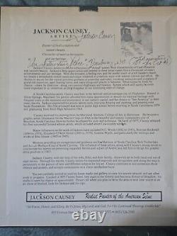 Rare Original Signature Jackson Causey Coca Cola Store Signed Wall Art