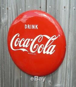 Rare Original Vintage Coca-cola Coke 16 Button Sign For A Pilaster