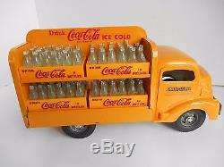 Rare Smith Miller (Smitty Toys) Coca Cola Delivery Truck & 6 Cases Bottles Nice