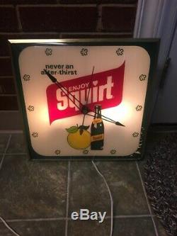 Rare Squirt Advertising Sign Pam Clock Non Coca Cola