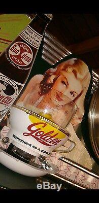 Rare Sundrop sign soda bottle machine golden girl cola Cheerwine coke coca pepsi