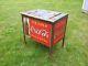 Rare Vintage 1920s Coca Cola Cooler General Store Fixture Wood Metal Original