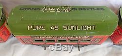 Rare Vintage 1928 Coca Cola Promo American Flyer Train Car Set