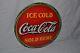 Rare Vintage 1932 Coca Cola Coke 20 Single Sided Embossed Metal Sign