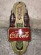 Rare Vintage 1941 Coca Cola THERMOMETER DOUBLE Soda BOTTLE Advertising Sign