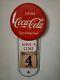 Rare Vintage 1950's Coca Cola Button Sign/calendar Near Mint