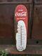 Rare Vintage 1950's Coca Cola Soda Pop 30 Metal Cigar Thermometer SignWorks