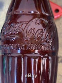 Rare Vintage 1950's Coca Cola Soda Pop Bottle Door Push Pull Handle Sign