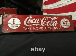 Rare Vintage 1950s Coca Cola Bottle Crate Rack Metal Original